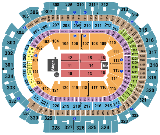American Airlines Center Oprah Winfrey Seating Chart