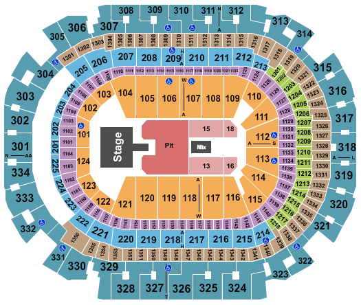 American Airlines Center Papa Roach Seating Chart