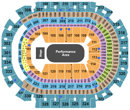 seating chart for American Airlines Center - Pepe Aguilar - eventticketscenter.com