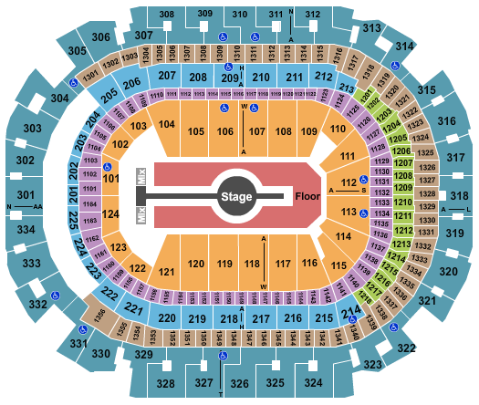 American Airlines Center Rod Wave Seating Chart