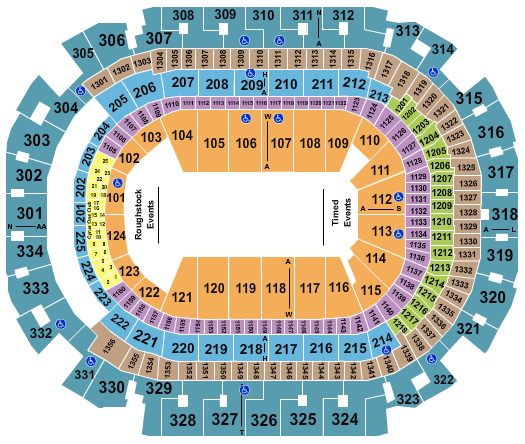 American Airlines Center Rodeo Seating Chart