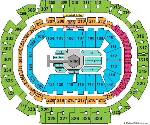 American Airlines Center Strikeforce Seating Chart