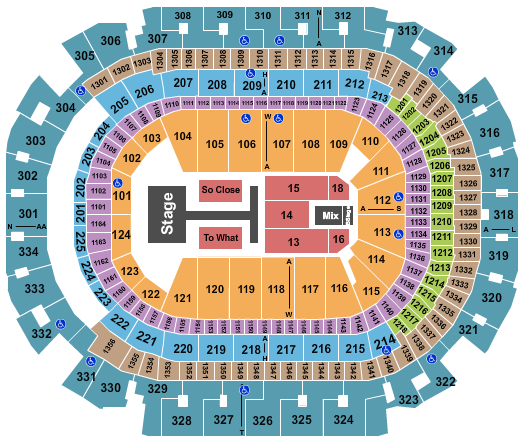 American Airlines Center Tate McRae Seating Chart