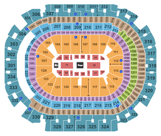 American Airlines Center Comedy Get Down Seating Chart