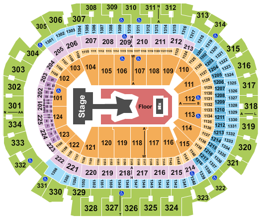 American Airlines Center Tomorrow X Together Seating Chart