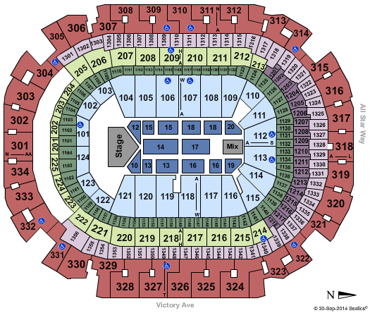 American Airlines Center Usher Seating Chart
