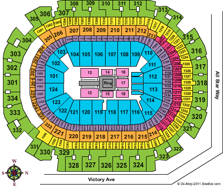 American Airlines Center Wrestling Seating Chart