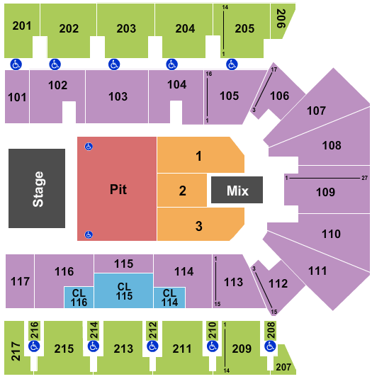 American Bank Center seating chart event tickets center