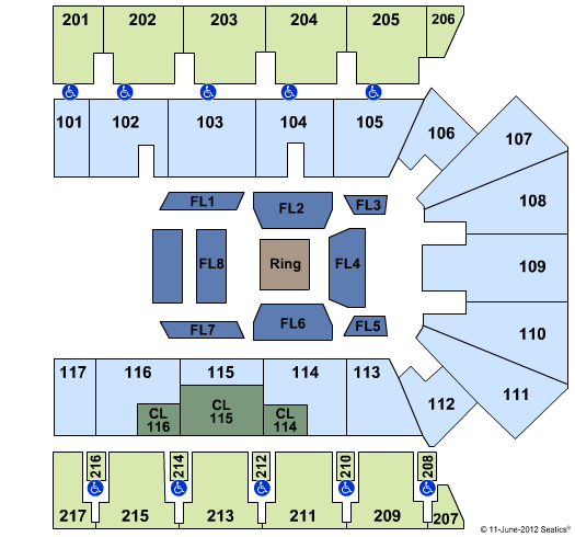 American Bank Center MMA Seating Chart