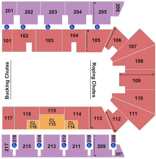American Bank Center Rodeo Seating Chart
