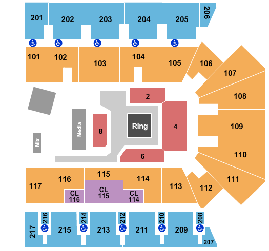 American Bank Center Boxing Seating Chart