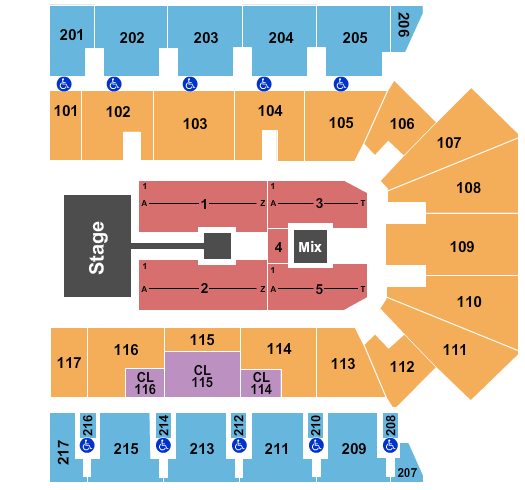 American Bank Center Casting Crowns Seating Chart