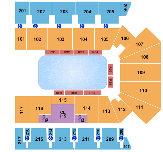 American Bank Center Disney On Ice - Frozen Seating Chart
