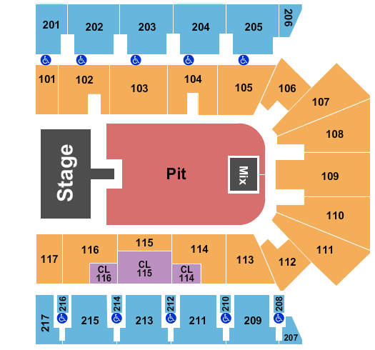 American Bank Center Koe Wetzel Seating Chart