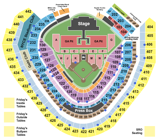 American Family Field Luke Combs Seating Chart