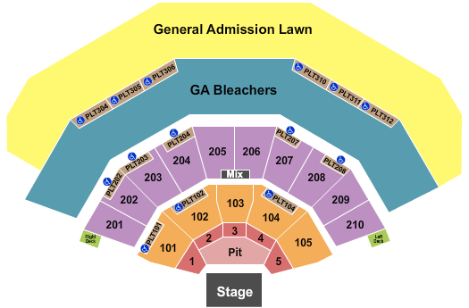 American Family Insurance Amphitheater Seating Chart