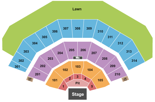 Hollywood casino amphitheater maryland heights missouri seating chart