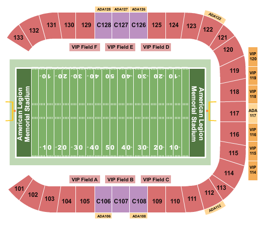 American Legion Memorial Stadium Seating Chart