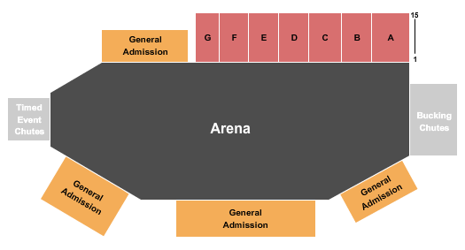 American Legion Rodeo Grounds Rodeo Seating Chart