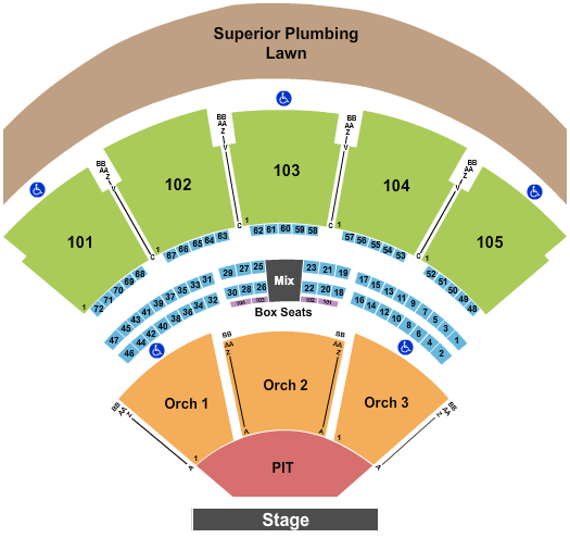 Ameris Bank Amphitheatre Atlanta Symphony Orchestra Seating Chart