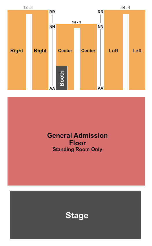 Star Pavilion at Ameristar Casino and Hotel - Kansas City Endstage GA Flr Seating Chart