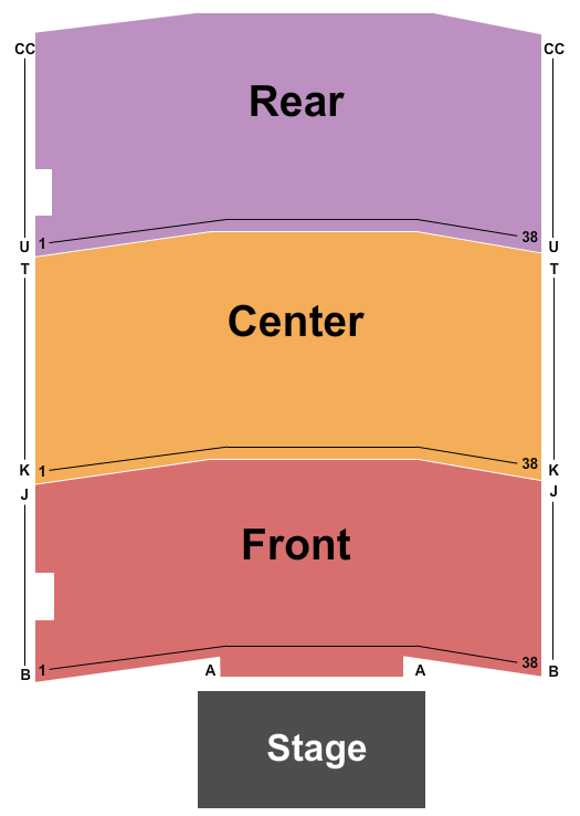 Ameristar Casino & Hotel - Saint Charles End Stage Seating Chart
