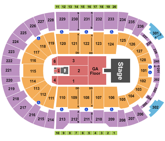 Amica Mutual Pavilion Late Night Madness Seating Chart