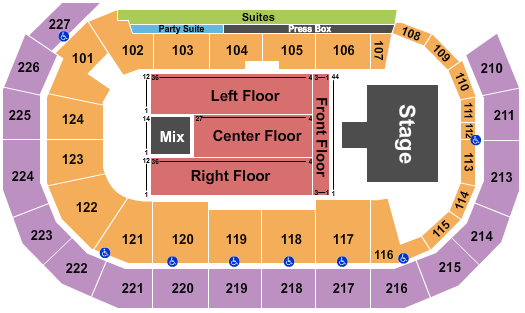 AMSOIL Arena At DECC Alabama Seating Chart