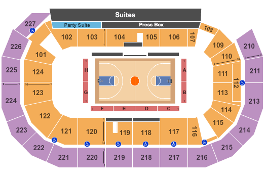 AMSOIL Arena At DECC Basketball Seating Chart