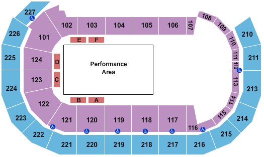 AMSOIL Arena At DECC Cirque Du Soleil - Crystal Seating Chart