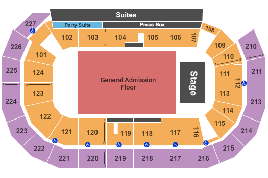 AMSOIL Arena At DECC Seating Chart