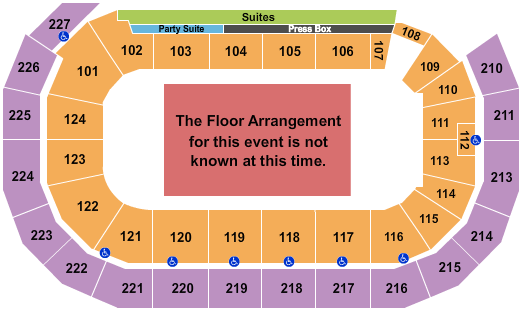 AMSOIL Arena At DECC Generic Floor Seating Chart