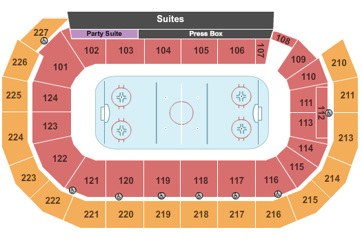 AMSOIL Arena At DECC Hockey-2 Seating Chart
