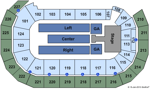 AMSOIL Arena At DECC Jason Aldean Seating Chart