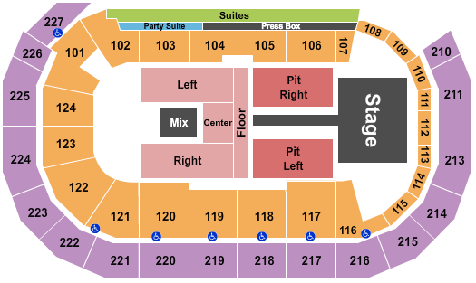 AMSOIL Arena At DECC Kevin Gates Seating Chart