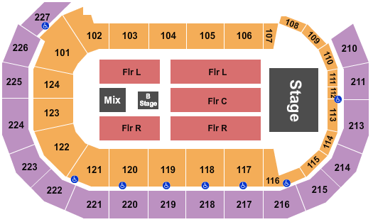 AMSOIL Arena At DECC Little Big Town Seating Chart