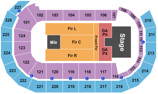 AMSOIL Arena At DECC Luke Combs Seating Chart