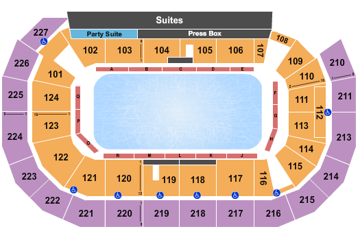 AMSOIL Arena At DECC Stars On Ice Seating Chart