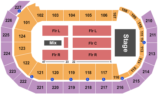 AMSOIL Arena At DECC Styx Seating Chart