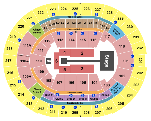 seating chart for Amway Center - Anuel AA - eventticketscenter.com