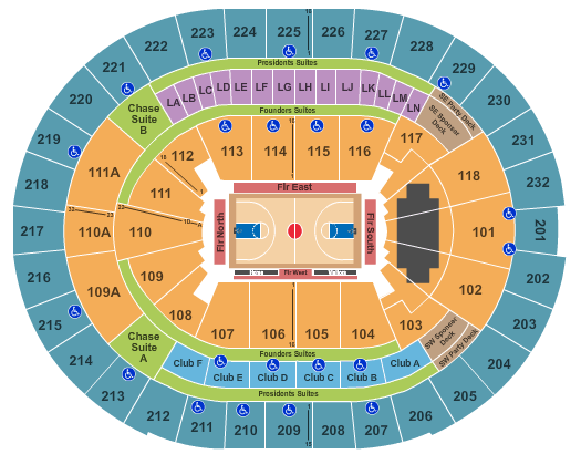 Kia Center Basketball-Globetrotters Seating Chart