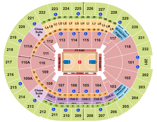 Kia Center Basketball Seating Chart