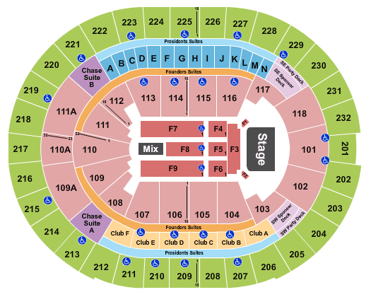 Kia Center Bon Jovi Seating Chart