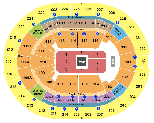 Kia Center Center Stage 2 Seating Chart