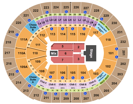 Kia Center Cirque Musica Holiday Wishes Seating Chart