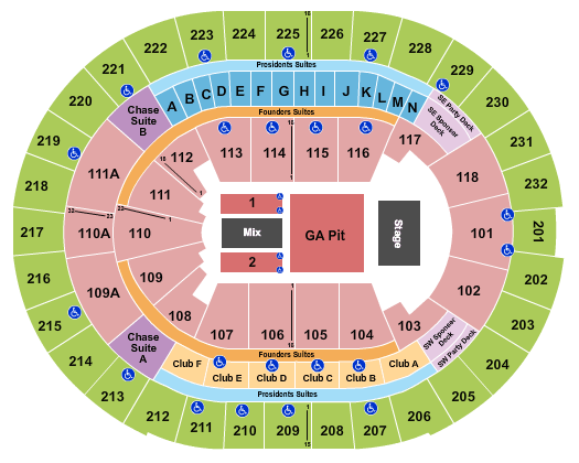 Kia Center Dead and Company Seating Chart