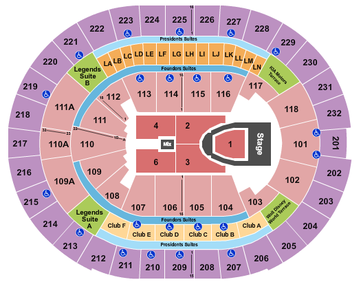 seating chart for Amway Center - For King and Country - eventticketscenter.com
