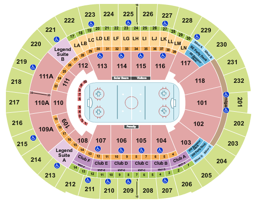 Kia Center Hockey Seating Chart