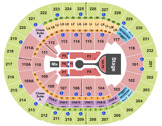 Kia Center Michael Buble Seating Chart