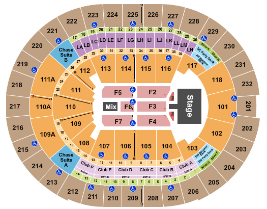 Kia Center Pentatonix Seating Chart